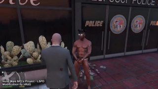 GTA5 LSPD Police Officer Nude Mod