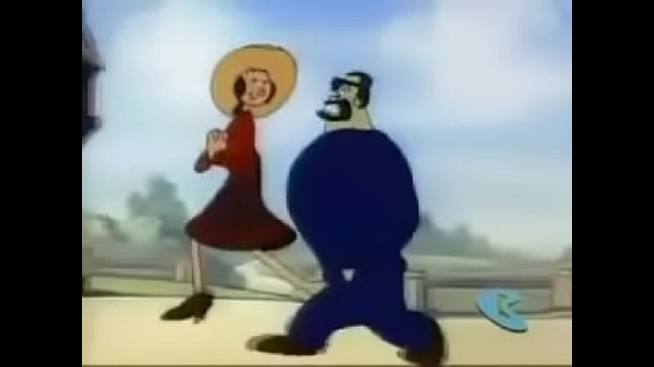 popeye dominated easily by buff alligator with big soft hands gets good at 3:02