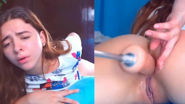 TEEN FUCKED HARD IN THE ASS BY SEX MACHINE POV