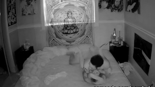 teen riding black cock and doing doggie in camsoda cam house